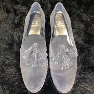 Stuart Weitzman Gray Loafers Size 7